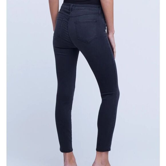 L'Agence Margot Skinny High-Rise Stretchy Jeans in Dark Graphite - Picture 4 of 11